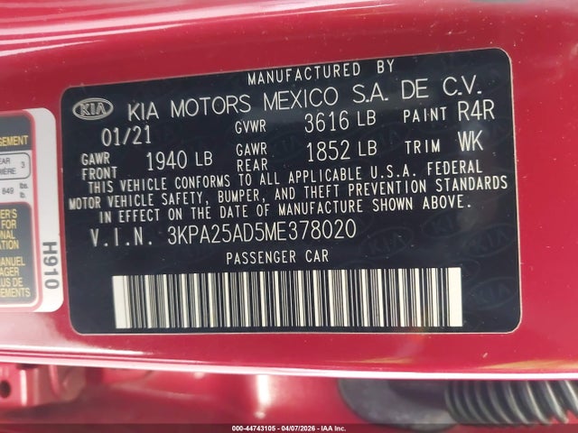 KIA RIO 5-DOOR S - 9