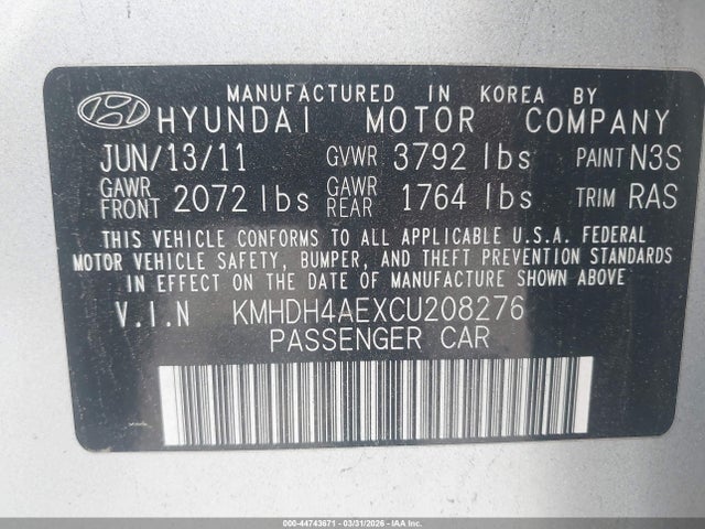 HYUNDAI ELANTRA GLS (ULSAN PLANT) - 9