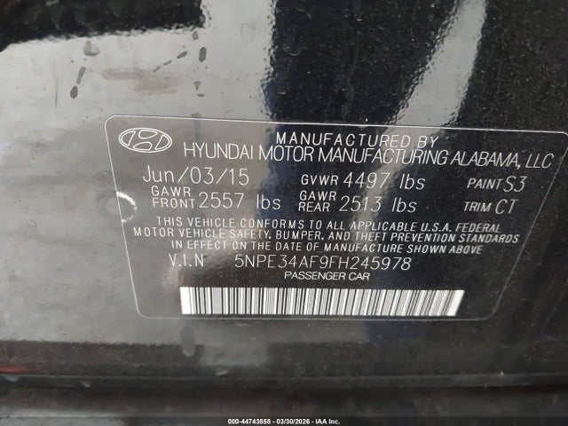 HYUNDAI SONATA LIMITED - 9