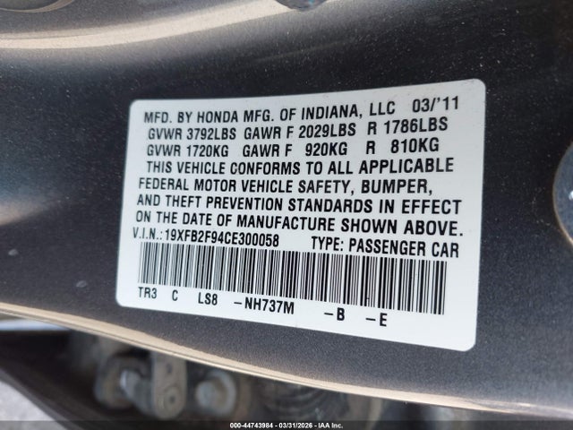 HONDA CIVIC EX-L - 9