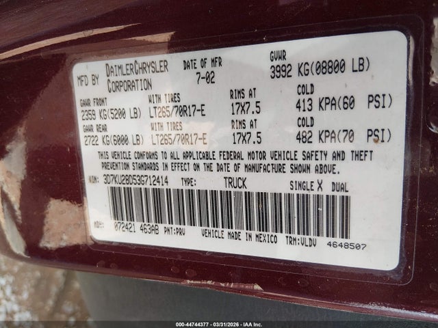 DODGE RAM 2500 SLT/LARAMIE/ST - 9