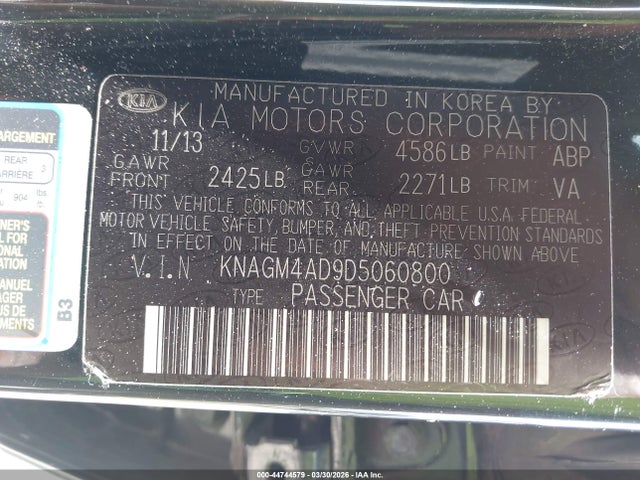 KIA OPTIMA HYBRID LX - 9