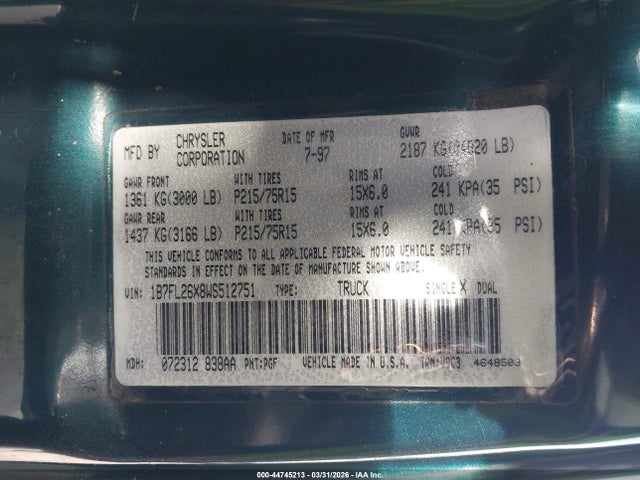 DODGE DAKOTA SLT/SPORT - 9