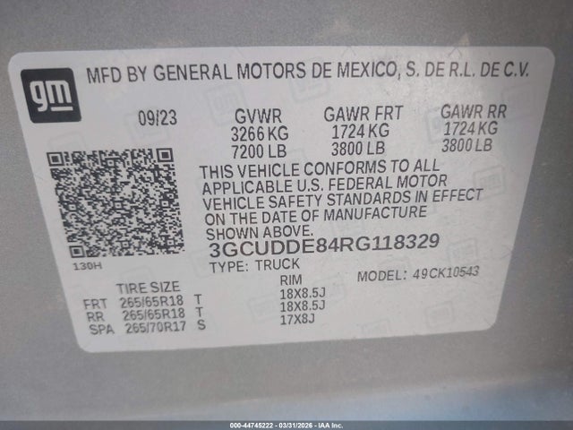 CHEVROLET SILVERADO 1500 4WD SHORT BED LT - 9