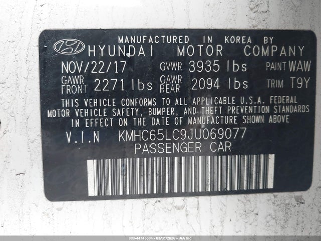 HYUNDAI IONIQ HYBRID BLUE - 9