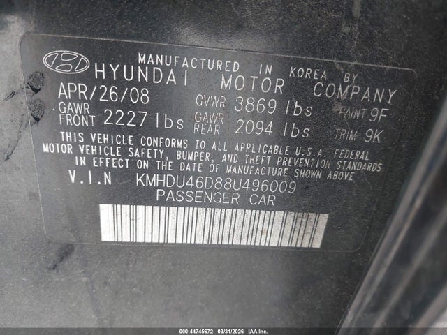 HYUNDAI ELANTRA GLS/SE - 9