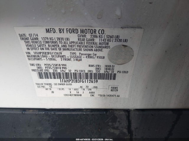 FORD TAURUS SEL - 9