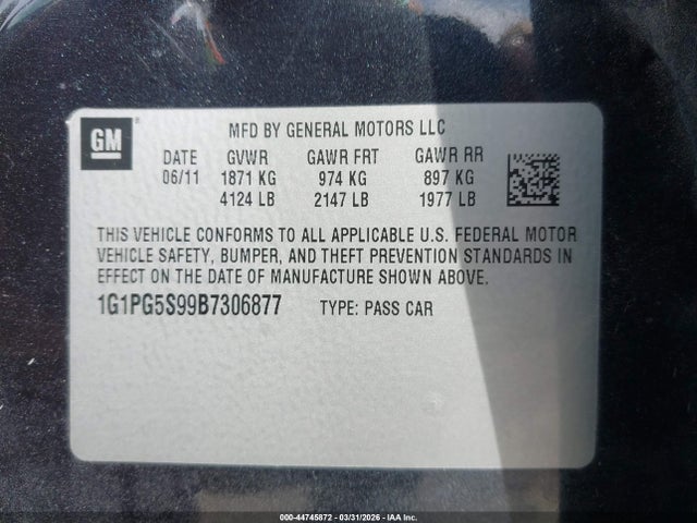 CHEVROLET CRUZE 2LT - 9