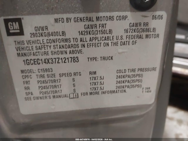 CHEVROLET SILVERADO 1500 CLASSIC WORK TRUCK - 9