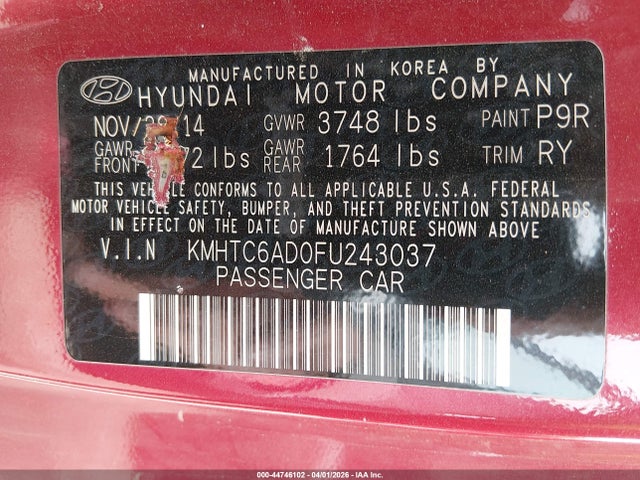 HYUNDAI VELOSTER - 9