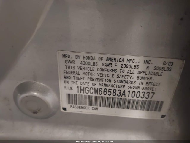 HONDA ACCORD 3.0 EX - 9