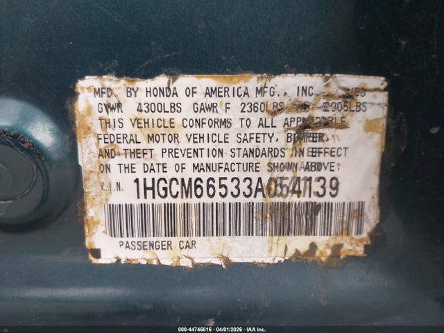 HONDA ACCORD 3.0 EX - 9