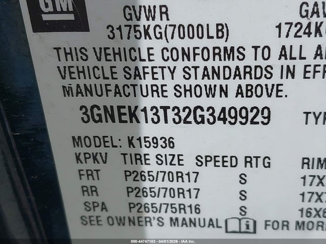 CHEVROLET AVALANCHE 1500 - 9