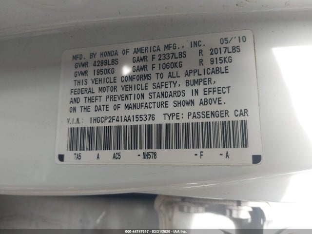 HONDA ACCORD - 9