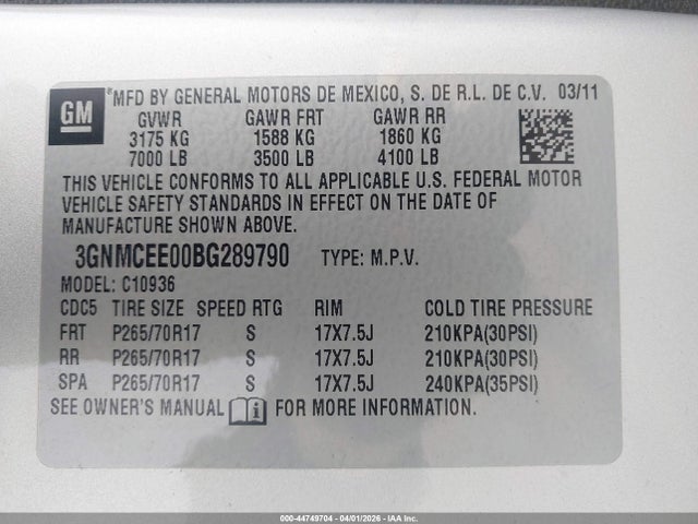 CHEVROLET AVALANCHE 1500 LS - 9