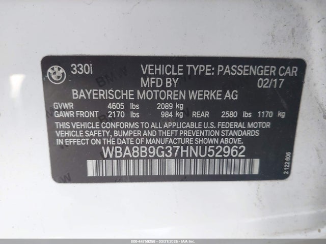 2017 BMW 330I 照片 9