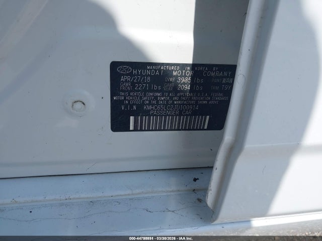 HYUNDAI IONIQ HYBRID BLUE - 9