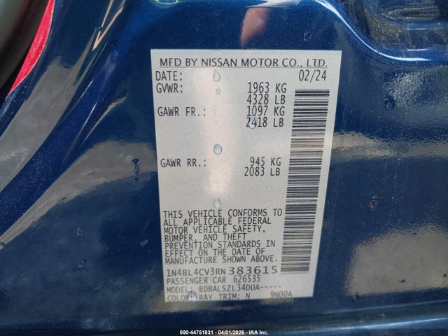 2024 Nissan ALTIMA SR FWD 照片 9