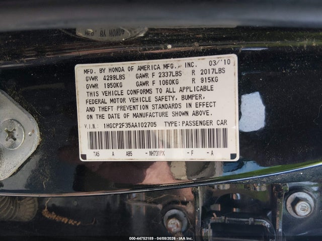 HONDA ACCORD 2.4 LX - 9