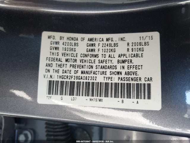 HONDA ACCORD LX - 9