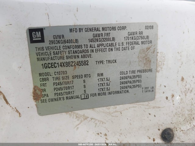 CHEVROLET SILVERADO 1500 WORK TRUCK - 9