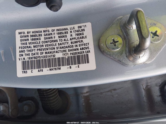 صورة 9 لـ 2012 Honda CIVIC LX