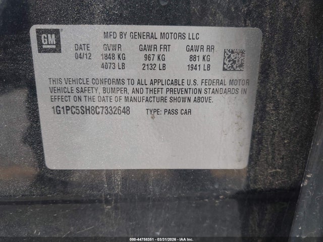 CHEVROLET CRUZE LS - 9