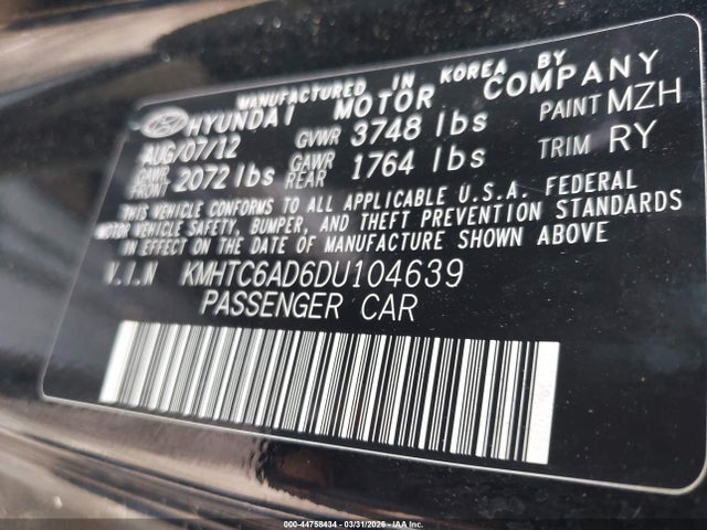 HYUNDAI VELOSTER BASE W/GRAY - 9