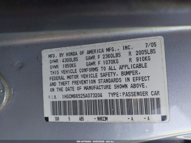 HONDA ACCORD 3.0 EX - 9