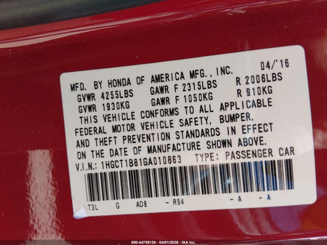 HONDA ACCORD EX-L - 9