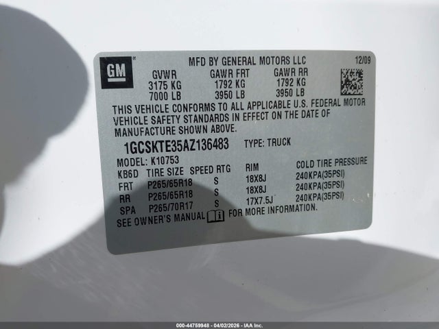 صورة 9 لـ 2010 Chevrolet SILVERADO 1500 LTZ