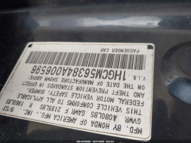 HONDA ACCORD 2.4 LX - 9