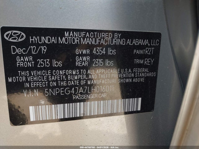 2020 HYUNDAI SONATA SE 9