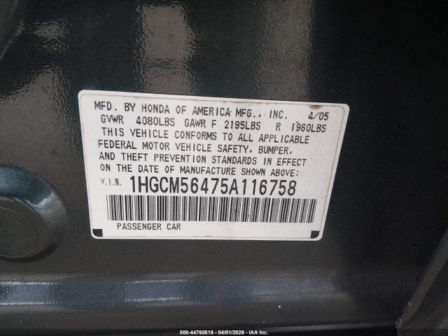 HONDA ACCORD 2.4 LX - 9