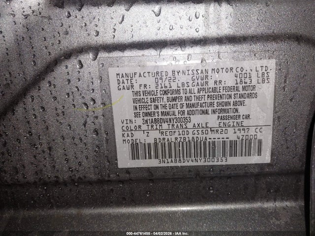 2022 Nissan SENTRA SR XTRONIC CVT — фото 9