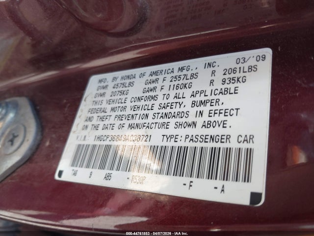 HONDA ACCORD 3.5 EX-L - 9