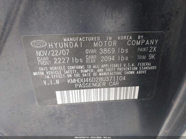 HYUNDAI ELANTRA GLS/SE - 9