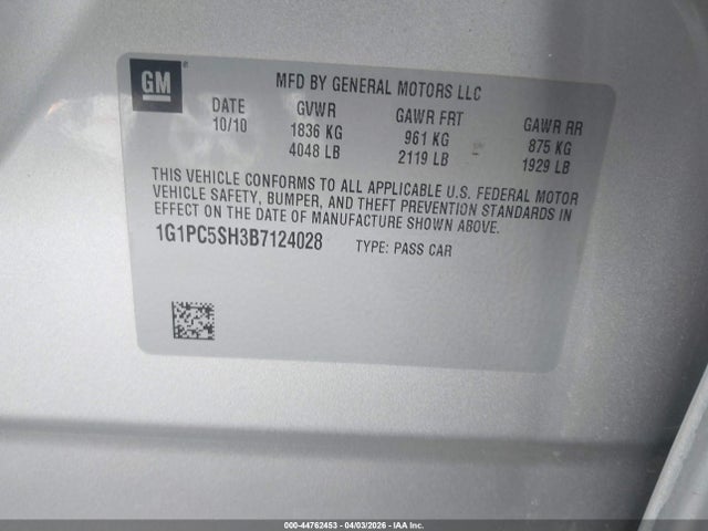 CHEVROLET CRUZE LS - 9