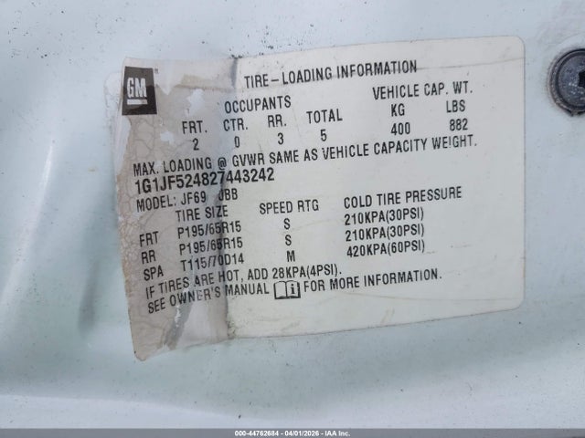 CHEVROLET CAVALIER LS - 9