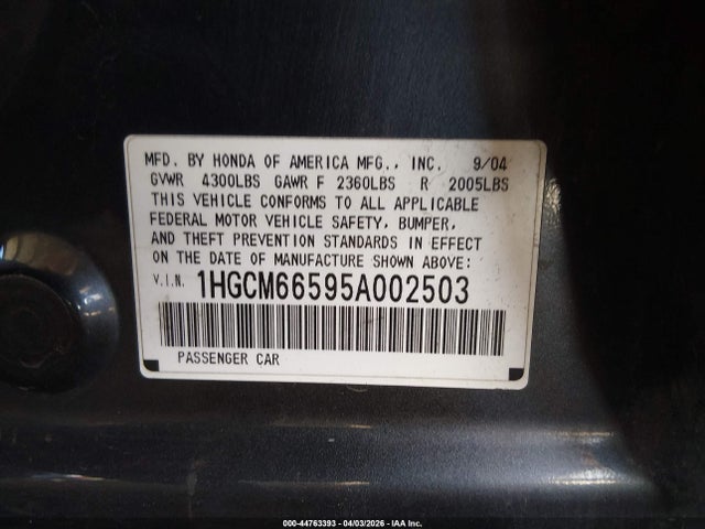 HONDA ACCORD 3.0 EX - 9