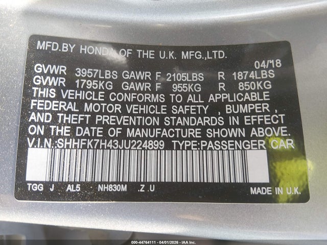 HONDA CIVIC SPORT - 9