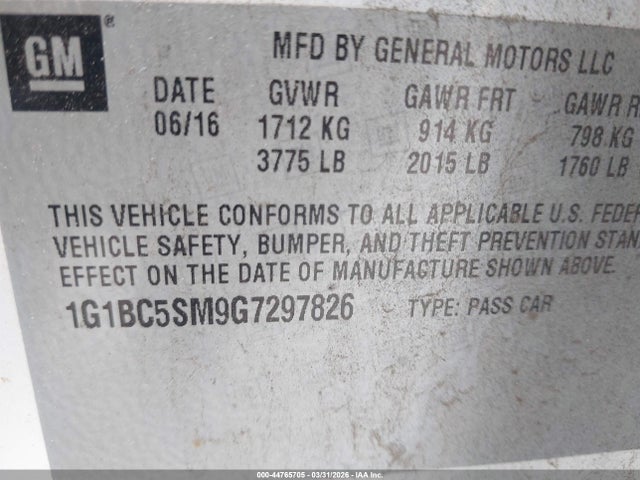 CHEVROLET CRUZE LS AUTO - 9