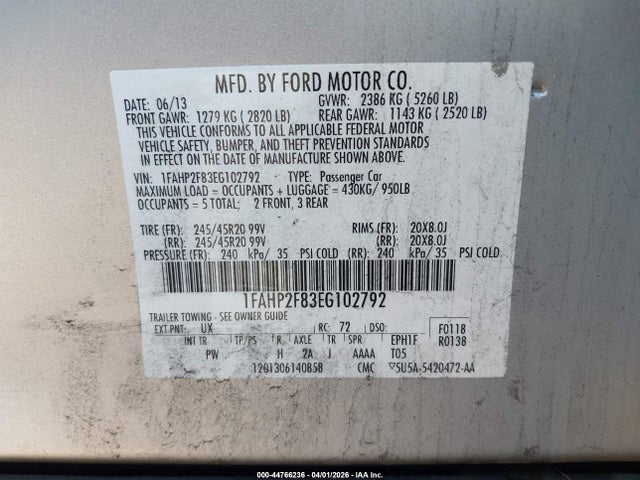 FORD TAURUS LIMITED - 9