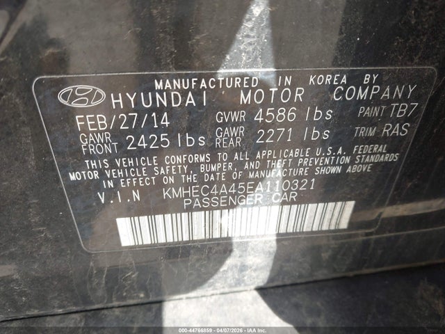 HYUNDAI SONATA HYBRID LIMITED - 9