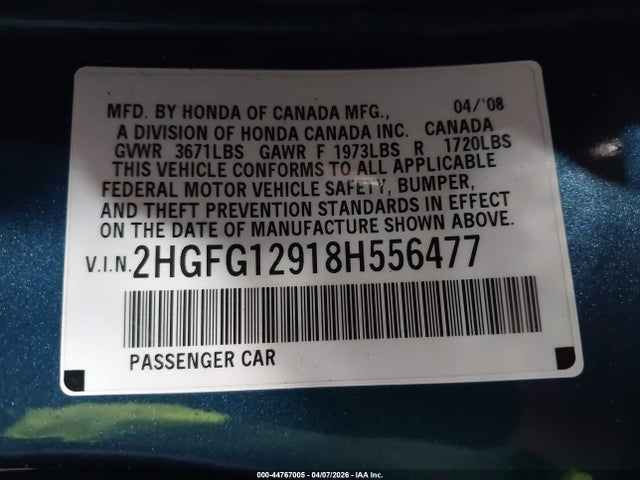 HONDA CIVIC EX-L - 9