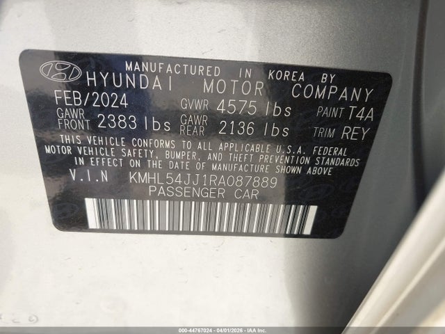 HYUNDAI SONATA HYBRID LIMITED - 9