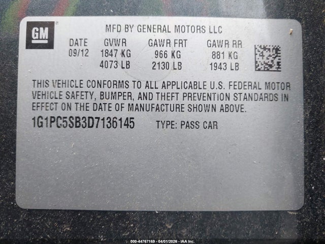 CHEVROLET CRUZE 1LT AUTO - 9