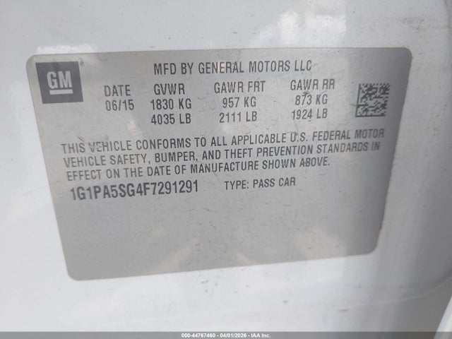 CHEVROLET CRUZE LS AUTO - 9