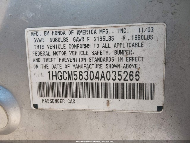 HONDA ACCORD 2.4 LX - 9