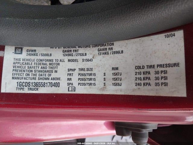 CHEVROLET COLORADO LS - 9